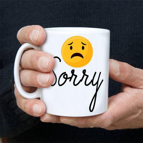 Sorry Mug