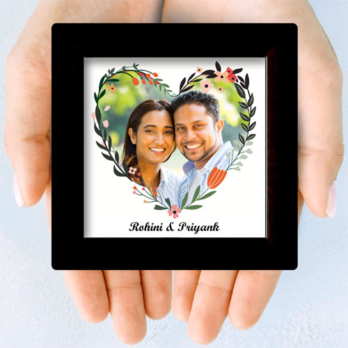 Heart Photo Personalised Mini Frame - romantic gifts - Rs.249 Buy online  gifts for birthday, anniversary