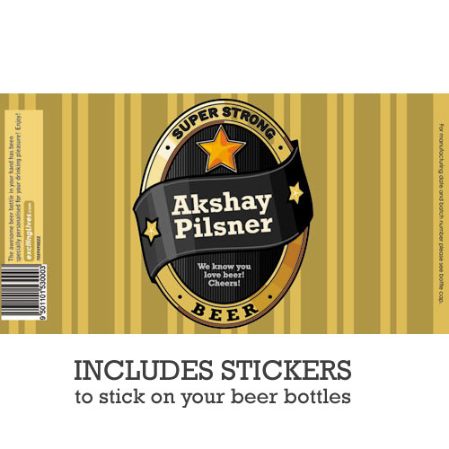 Personalised Beer Bottle Labels Set