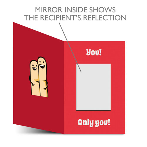 Most Awesome Friend Mirror Card