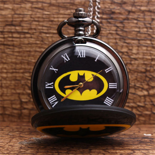 Bat Man Retro Pocket Watch