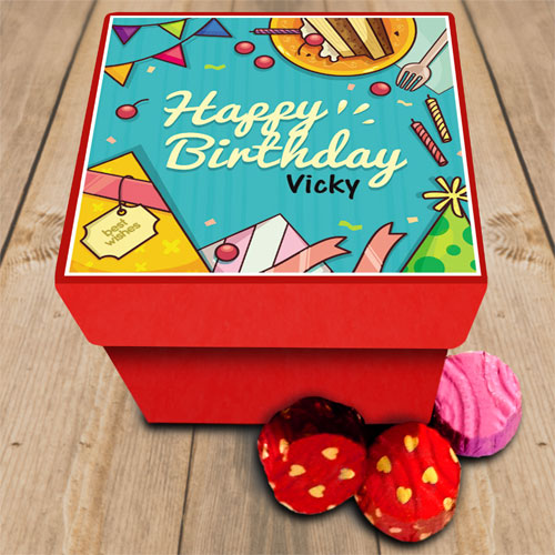 Birthday Celebration Personalised Chocolate Box - birthday gifts - Rs.299 Buy online gifts for birthday, anniversary