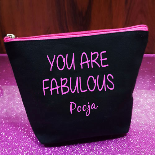 Fabulous Personalised Makeup Pouch