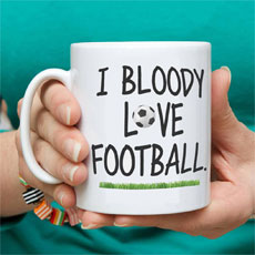 Love Football Personalised Mug
