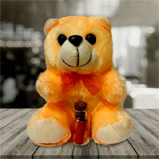 Teddy With Friends Forever Message Bottle