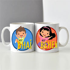 Bhai Behen Mugs Set Of Two