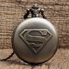 Super Man Vintage Pocket Watch