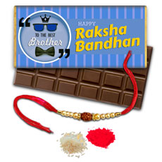 Brothers Rakhi And Chocolate Combo