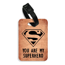 Superhero Luggage Tag