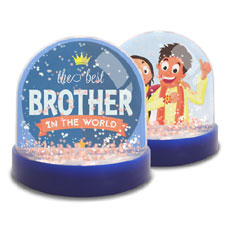 Brother Mini Snow Globe Photo Frame