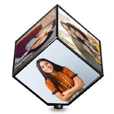 Rotating Cube Personalised Photo Frame