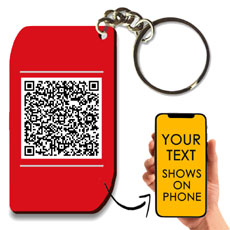 Personalised Keychain With Secret QR Code
