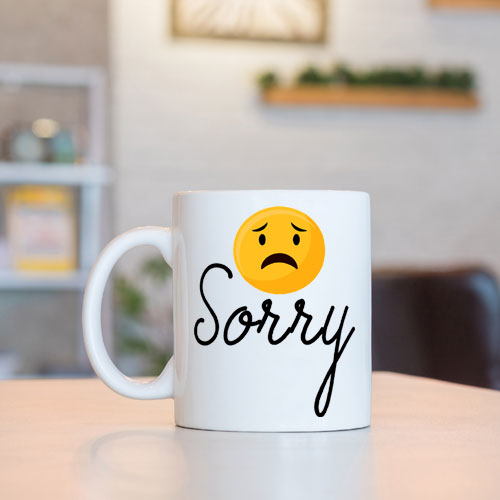 Sorry Mug