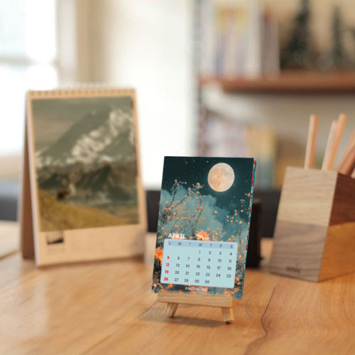 Mini Desktop Calendar Of Paintings