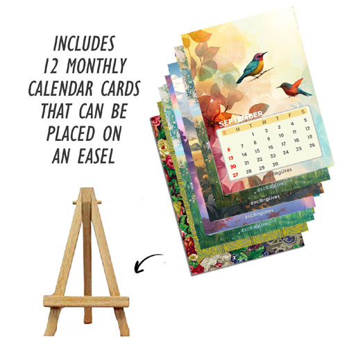 Mini Desktop Calendar Of Paintings