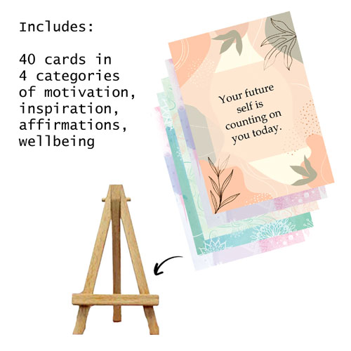 Positivity Cards With Easel