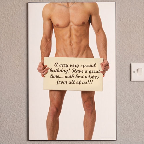 Naked Man Personalised Poster