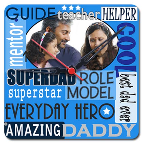 Dad Personalised Clock