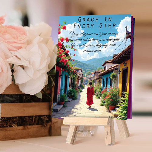 Womens Cards Set On Easel
