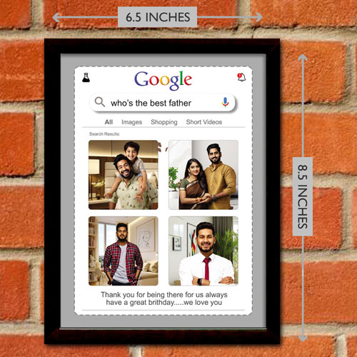 Google Search Personalised Frame