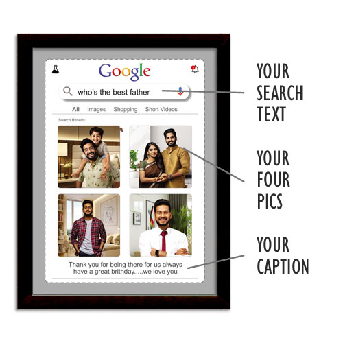 Google Search Personalised Frame