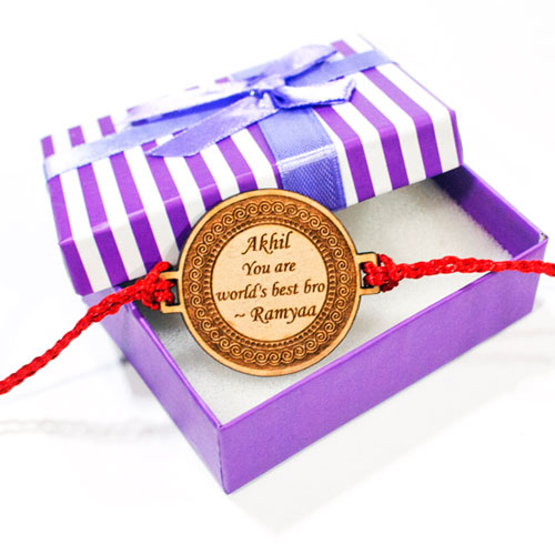 Engraved Personalised Rakhi