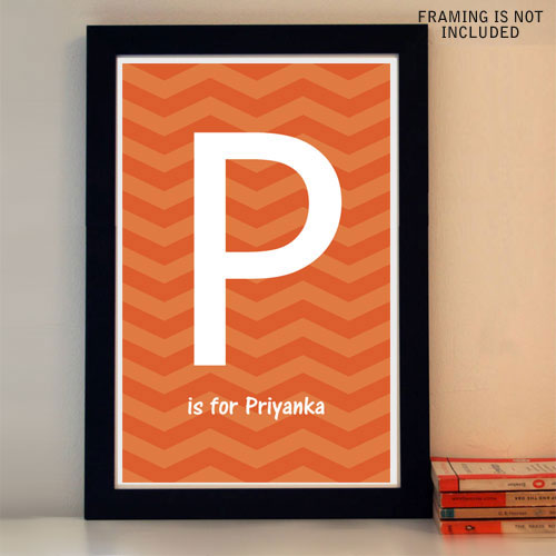 Alphabet Name Poster