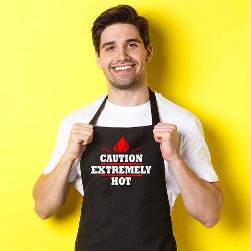 Caution Extremely Hot Apron