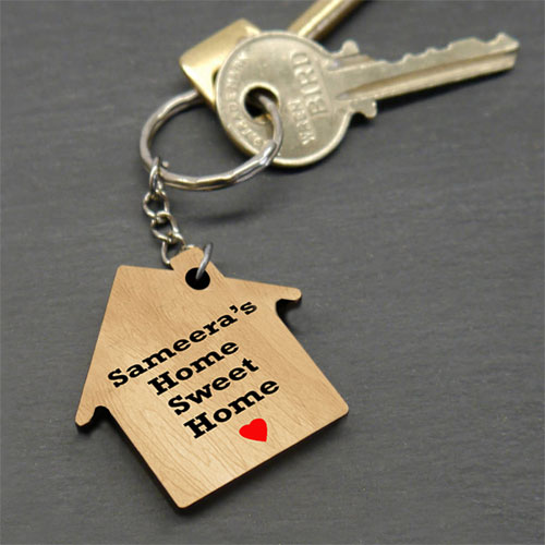 Personalised Home Keychain