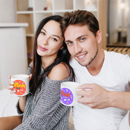 Dad And Mom To Be Mugs Set