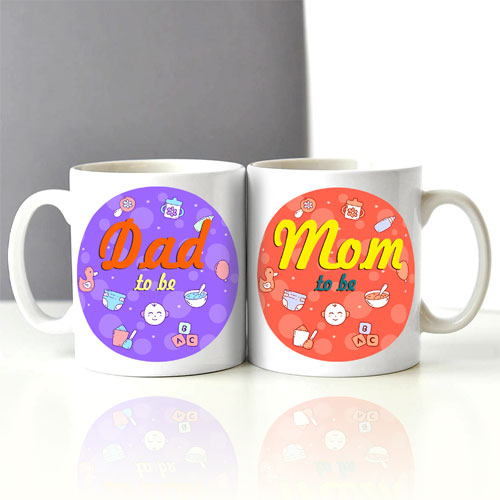 Dad And Mom To Be Mugs Set