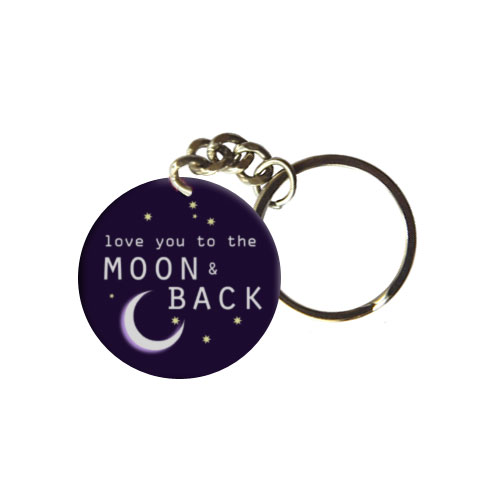 Moon And Back Keychain