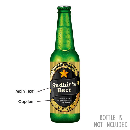 Personalised Beer Bottle Labels Set