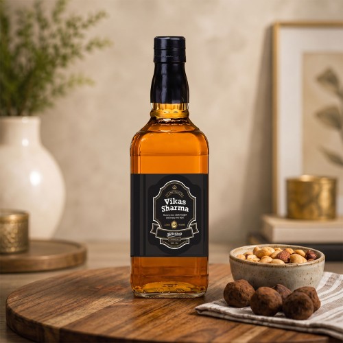 Personalised Whiskey Bottle Labels Set
