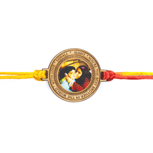 Personalised Message And Photo Rakhi