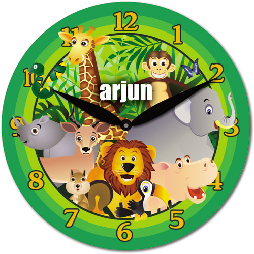 Zoo Personalised Clock