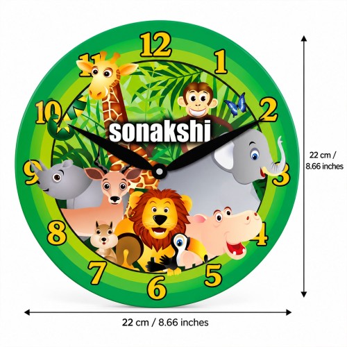 Zoo Personalised Clock Zoo Personalised Clock