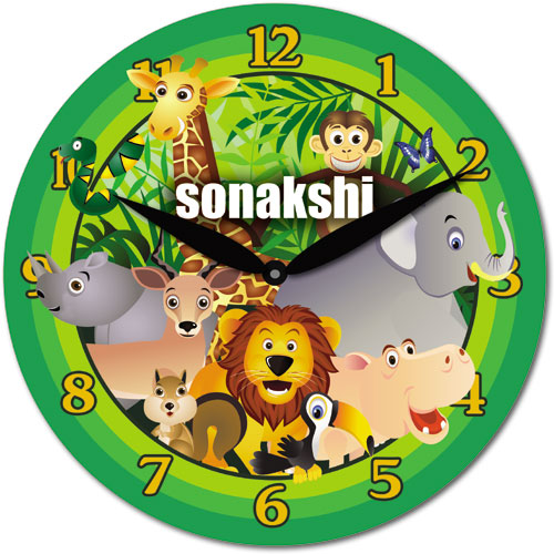 Zoo Personalised Clock