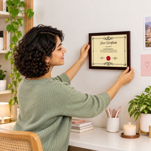 Love Certificate With Frame