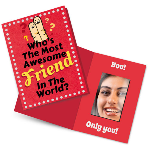 Most Awesome Friend Mirror Card