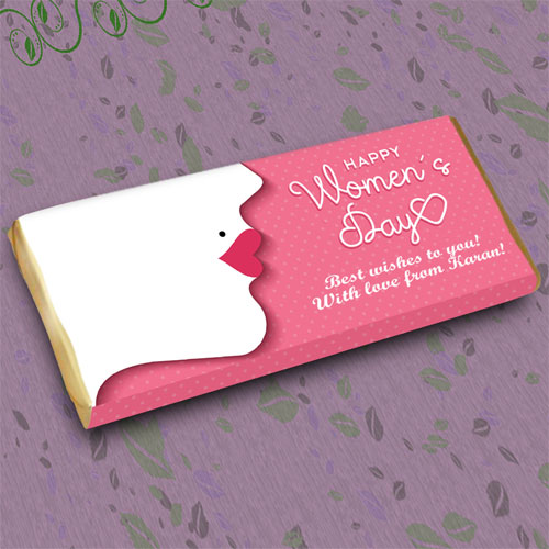 Womens Day Personalised Chocolate