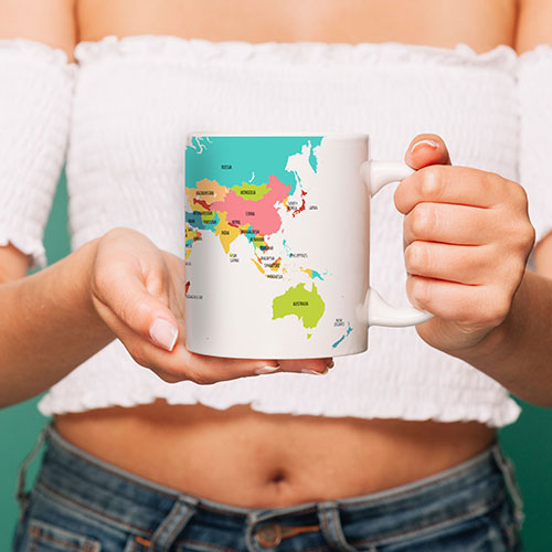 World Map Mug