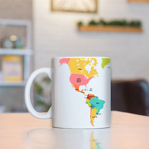 World Map Mug