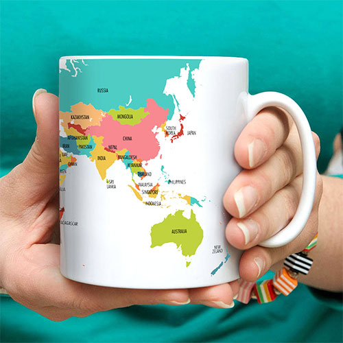 World Map Mug