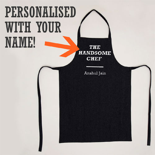 Handsome Chef Name Apron