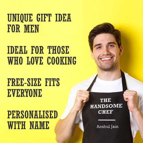 Handsome Chef Name Apron