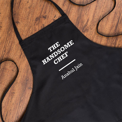 Handsome Chef Name Apron