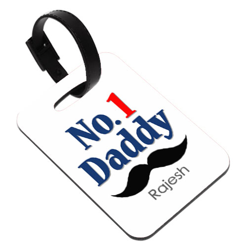 Number One Dad Bag Tag