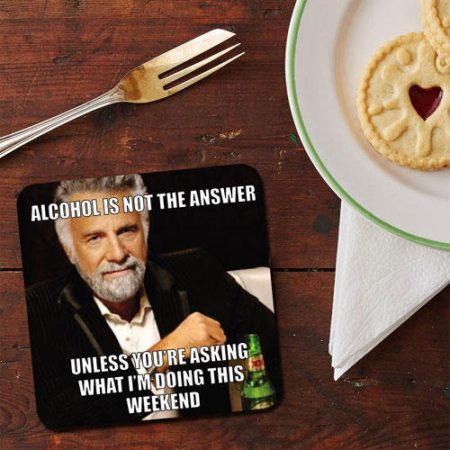 Drinking Meme Coasters Set