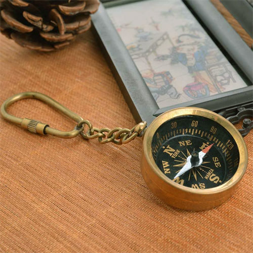 Compass Keychain
